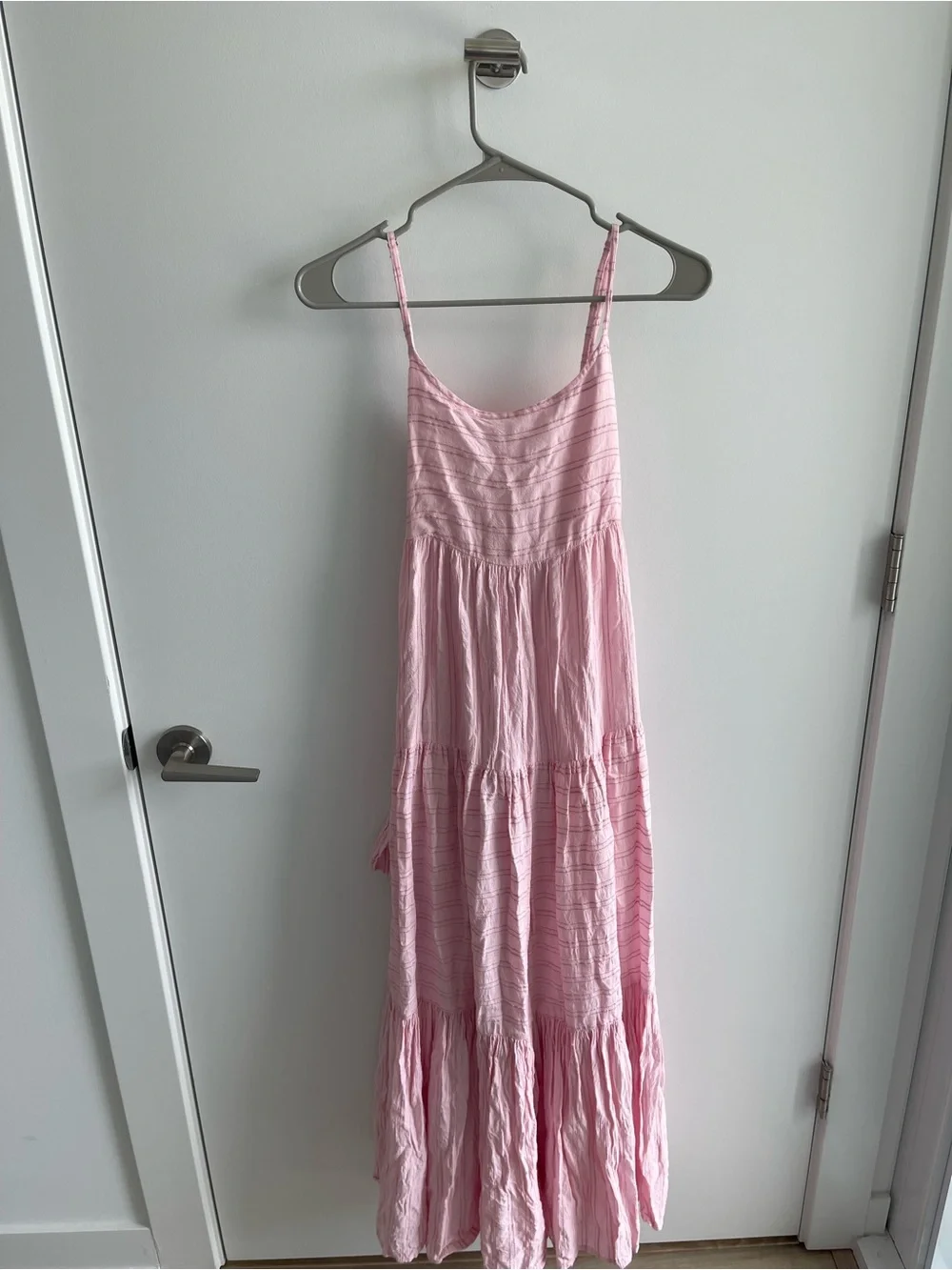 L*SPACE Santorini Light Pink Tie-Back Maxi Dress - Picture 2 of 8